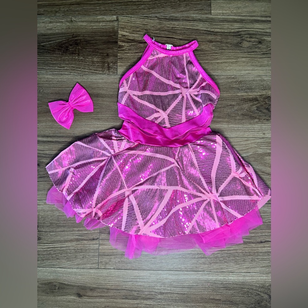 A Wish Come True Gonna Shine Dance Costume with Bow